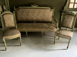 Pamono Venetian Living Room Set, Early 1900s, Set of 9> Living Room Sets