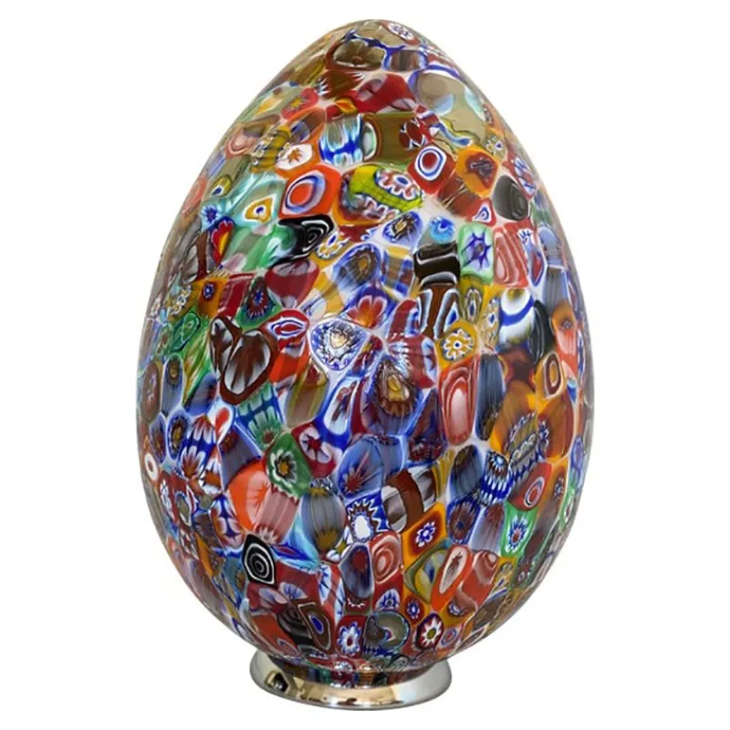 Clearance Pamono Venetian Multicolored Millefiori Murrine Table Lamp by Simoeng