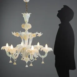 Pamono Venetian Murano Glass Chandelier> Ceiling Lights