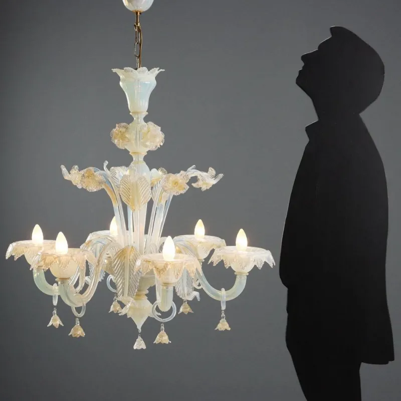 Pamono Venetian Murano Glass Chandelier> Ceiling Lights