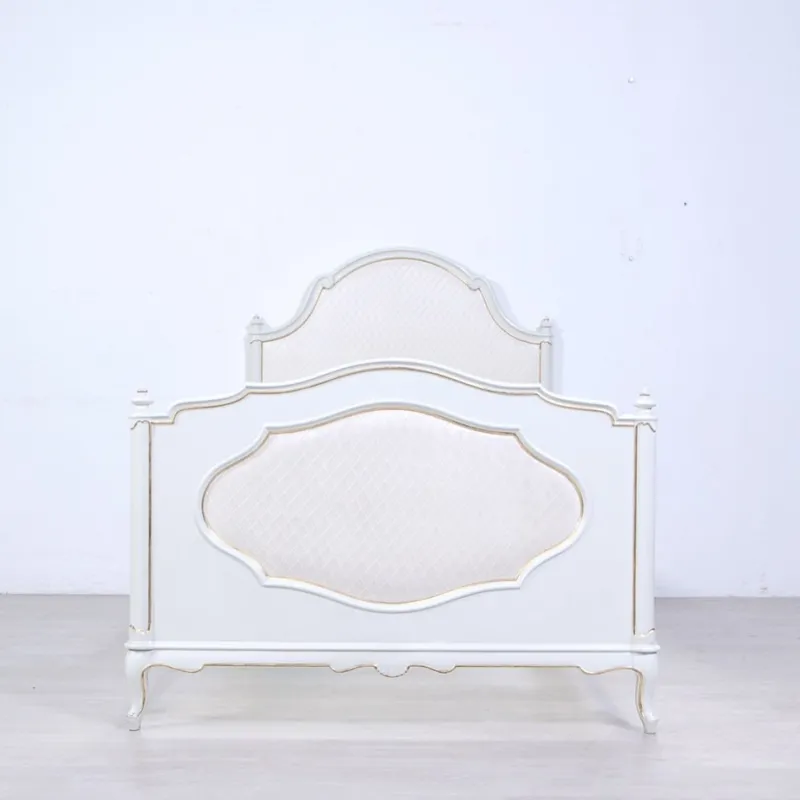 Pamono Venetian Style White Single Bed, 1980s> Beds & Bedroom Sets