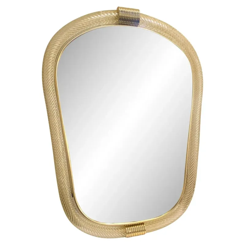 Sale Pamono Venetian Torciglione Torchon Murano Glass Wall Mirror by Simoeng