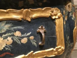 Pamono Venezian Wooden Green Lacquered Commode with Fantasy Birds and Flowers, 1750><noscript><img width=