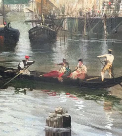 Pamono Venice - Italian Landscape Oil on Canvas Painting><noscript><img width=