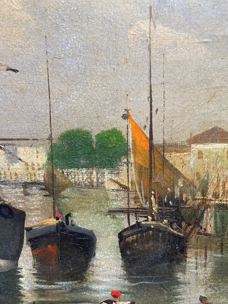 Pamono Venice - Italian Landscape Oil on Canvas Painting> Old Masters