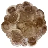 Pamono Venied-Brown Disks Murano Glass Flush Mount by Simoeng> Ceiling Lights