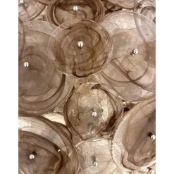 Pamono Venied-Brown Disks Murano Glass Flush Mount by Simoeng><noscript><img width=