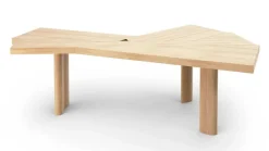 Hot Pamono Ventaglio Natural Oak Worktable by Charlotte Perriand for Cassina