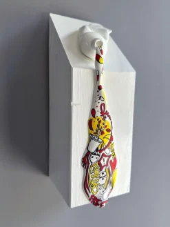 Pamono Vera Vizzi, In a While Wall Sculpture, 2025, Foam Clay, Acrylic & Enamel on Wood> Sculpture