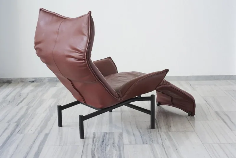 Pamono Veranda Chaise Lounge by Vico Magistretti for Cassina, 1983> Daybeds & Chaises Lounges
