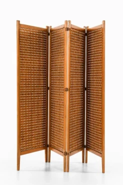 Online Pamono Very Folding Screen in Pine with Suede Strings, 1950s