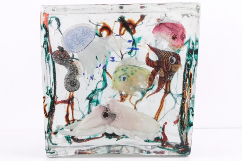 Pamono Very Large Murano Aquarium by Alfredo Barbini for Cenedese, 1960s> Mid-Century