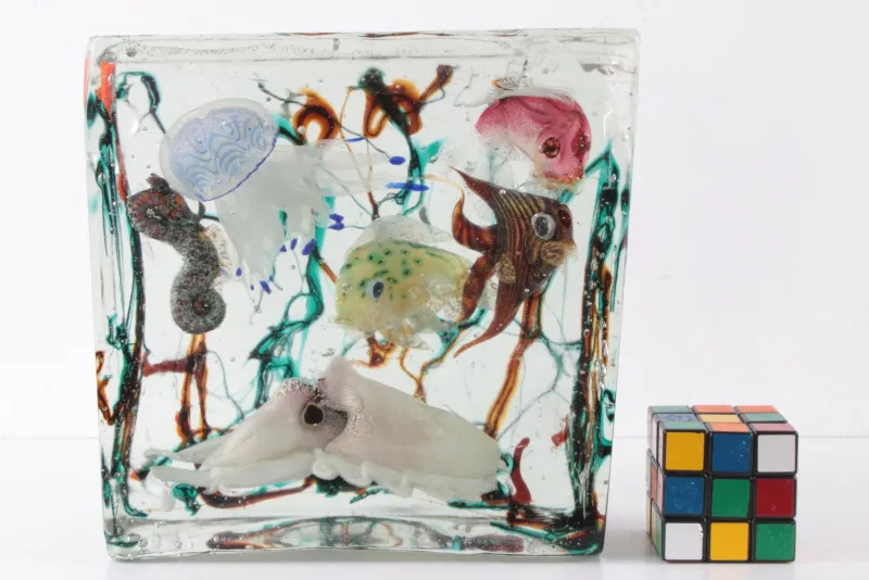 Pamono Very Large Murano Aquarium by Alfredo Barbini for Cenedese, 1960s> Mid-Century