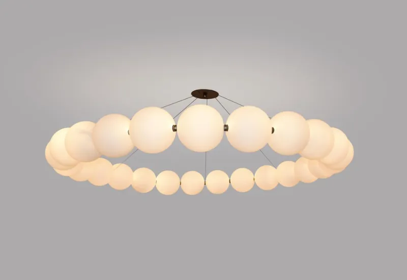 Pamono Very Large Ronde De Perles Chandelier by Ludovic Clément D’armont> Ceiling Lights