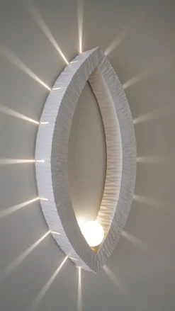 Best Pamono Vesica Pisces Light Sculptural Wall Lamp by Joachim Tantau