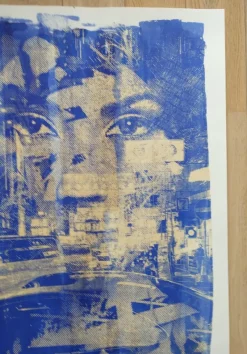 Discount Pamono Vhils, Blur, 2024, Acid-Fast Ink Screenprint