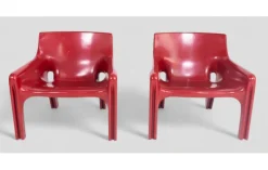 Pamono Vicario Armchairs by Vico Magistretti for Artemide, 1970s> Lounge Chairs & Armchairs