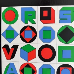 New Pamono Victor Vasarely, Composition for Rosenthal, 1976, Original Screenprint