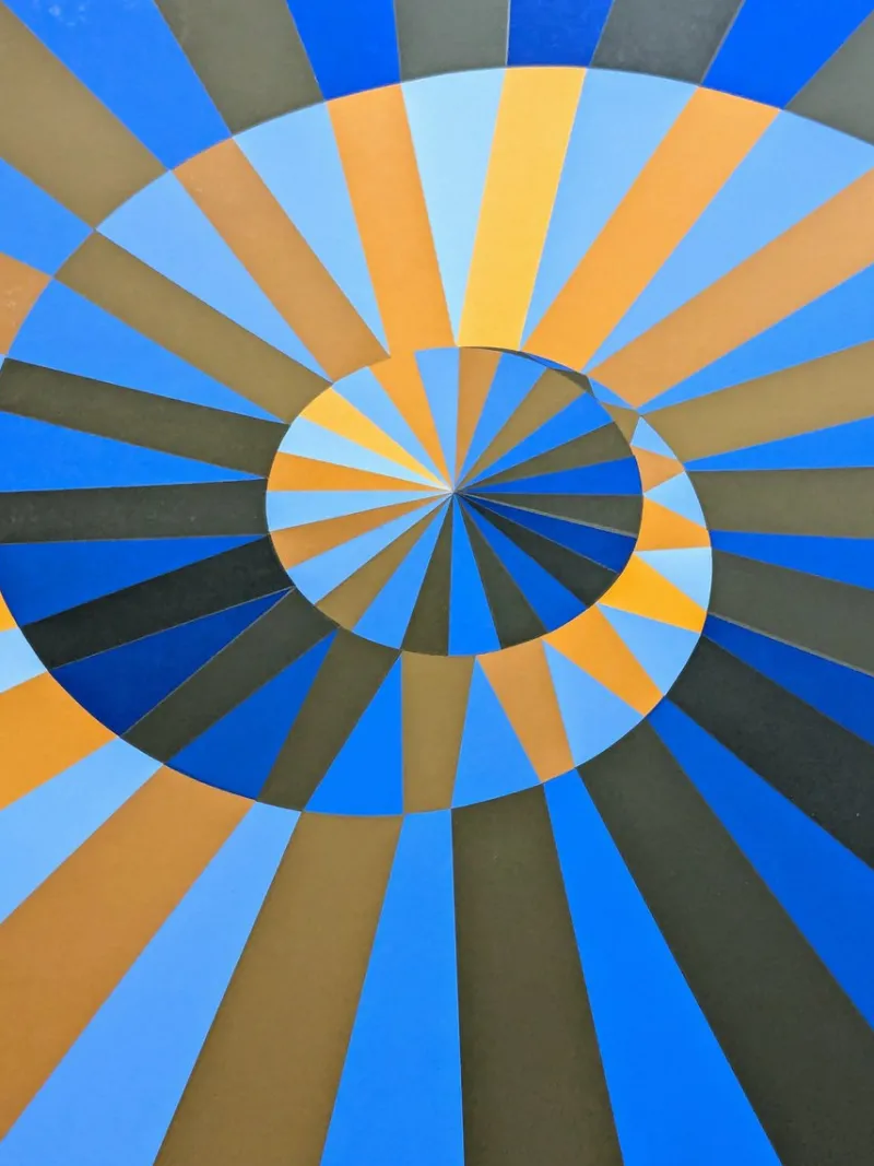 Pamono Victor Vasarely, Olympia, 1971, Large Color Silkscreen> Abstraction