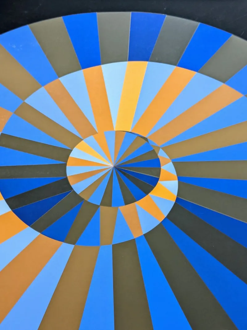 Pamono Victor Vasarely, Olympia, 1971, Large Color Silkscreen> Abstraction