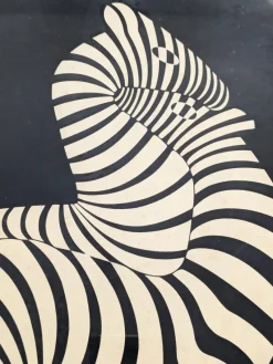Outlet Pamono Victor Vasarely, Zebras, Original Serigraph, 1960s, Framed