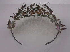 New Pamono Victorian 800 Silver Wedding Tiara and Brooch, Germany, 1890s, Set of 2