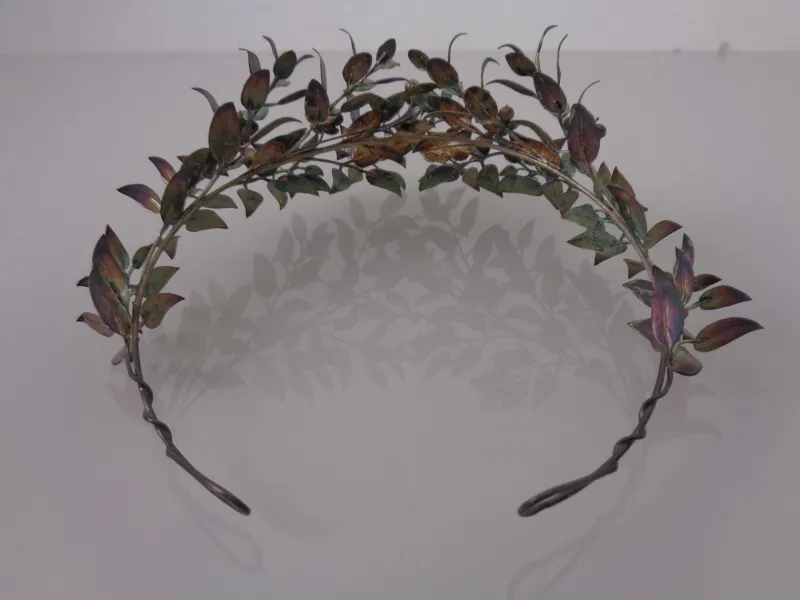 New Pamono Victorian 800 Silver Wedding Tiara and Brooch, Germany, 1890s, Set of 2