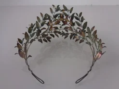New Pamono Victorian 800 Silver Wedding Tiara and Brooch, Germany, 1890s, Set of 2