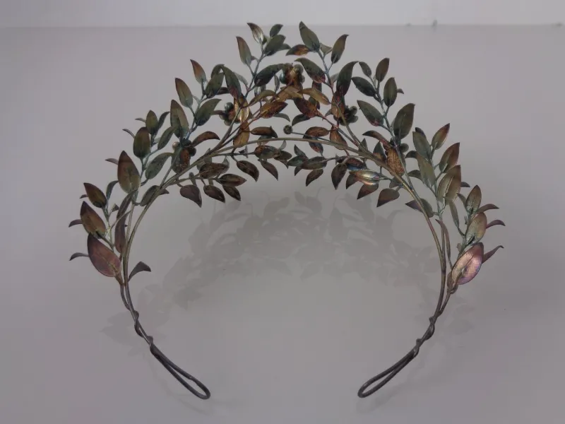 New Pamono Victorian 800 Silver Wedding Tiara and Brooch, Germany, 1890s, Set of 2