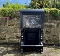 Pamono Victorian Art Nouveau Cast Iron Fireplace><noscript><img width=