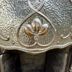 Pamono Victorian Art Nouveau Cast Iron Fireplace><noscript><img width=