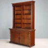 Best Pamono Victorian Bookcase Mahogany with Carvings, Italy, 19th Century