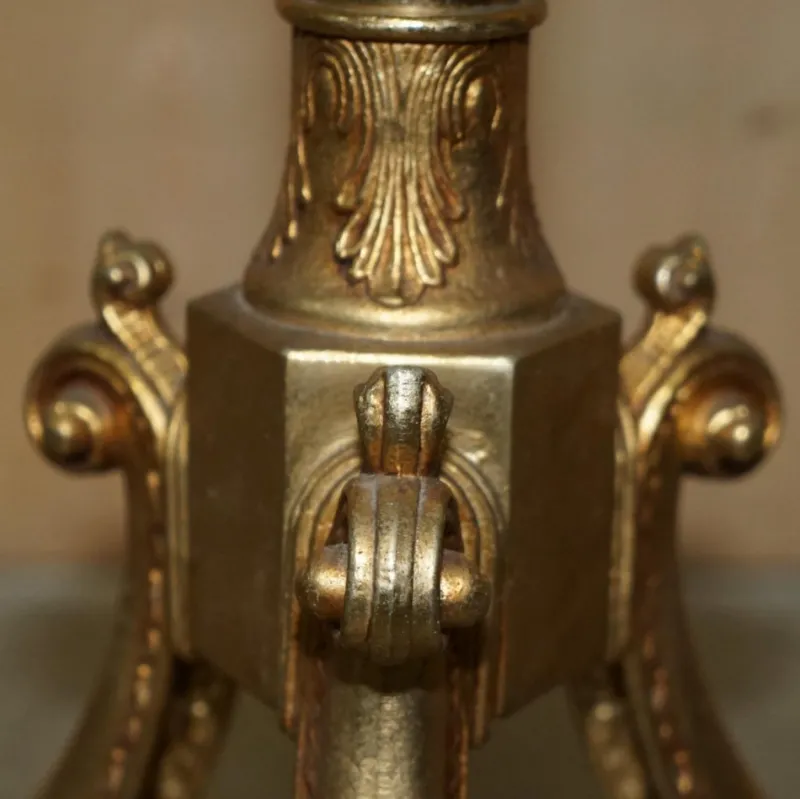Hot Pamono Victorian Brass Coat Hat & Scarf Stand with Dolphin Cast Legs, 1880s