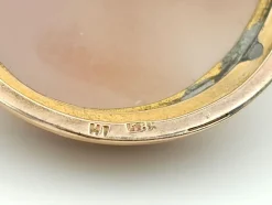Clearance Pamono Victorian Brooch with Cameo in 14-Karat Gold