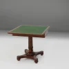 Outlet Pamono Victorian Burl Wood Folding Card Table, 19th Century