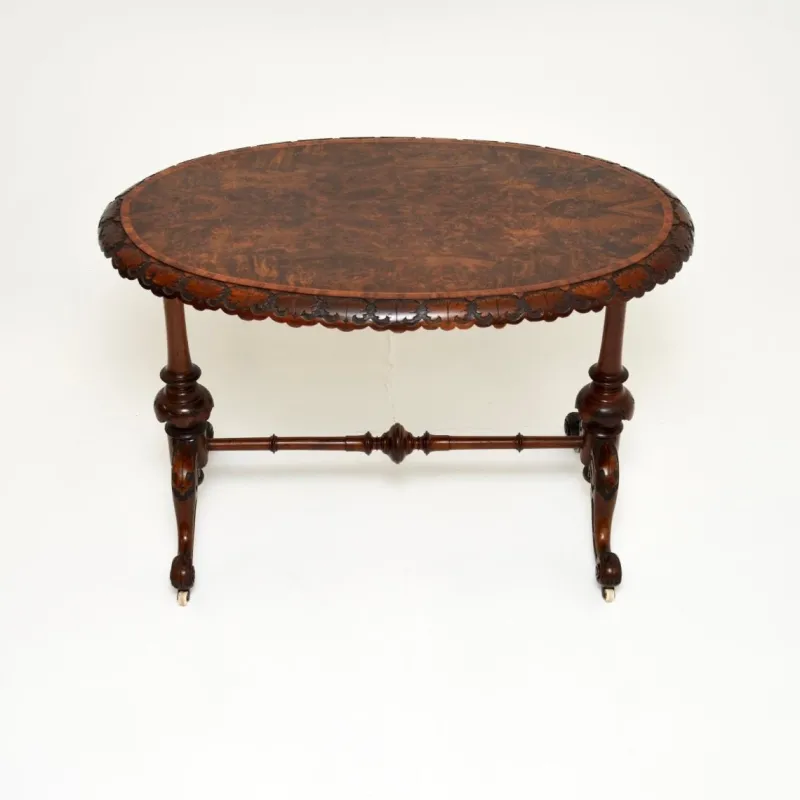 Pamono Victorian Burr Walnut Occasional Table, 1860s> Coffee & Side Tables
