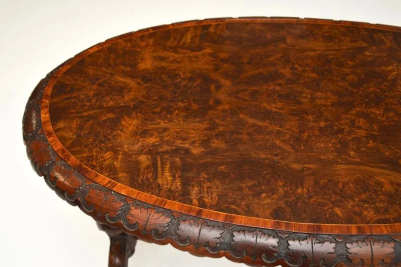 Pamono Victorian Burr Walnut Occasional Table, 1860s> Coffee & Side Tables
