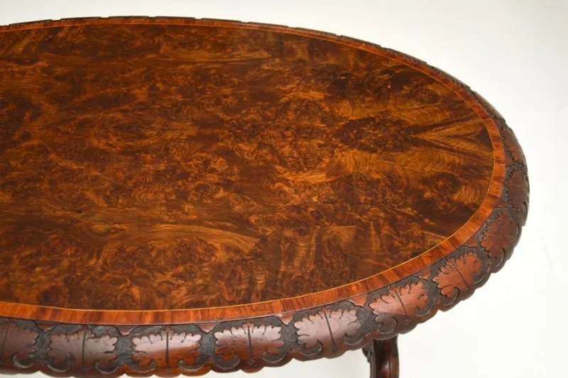 Pamono Victorian Burr Walnut Occasional Table, 1860s> Coffee & Side Tables