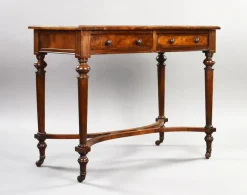 Online Pamono Victorian Burr Walnut Writing Table, 1870s