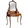 Pamono Victorian Carved Mahogany Dresser Table with Attached Mirror, 1850> Dressing Tables