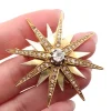 Pamono Victorian Diamond Star Brooch> Brooches