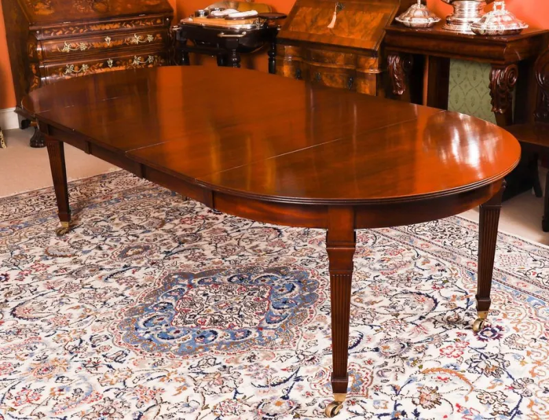 Hot Pamono Victorian Dining Table and Barback Dining Chairs, 1890s, Set of 9