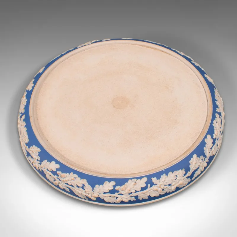 Online Pamono Victorian English Jasperware Cheese Keeper or Serving Dome in the Style of Wedgwood