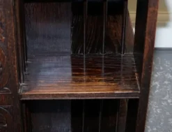 Online Pamono Victorian English Oak Carved Revolving Bookcase