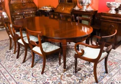 Best Pamono Victorian Flame Mahogany Extending Dining Table, 1890s