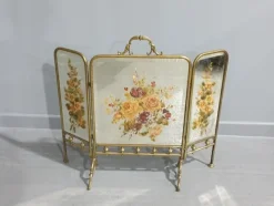 Pamono Victorian Folding Fire Screen> Room Dividers & Screens