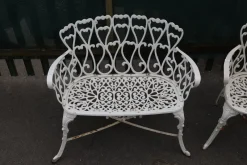 Pamono Victorian Garden Furniture, 1900, Set of 3> Garden Seating