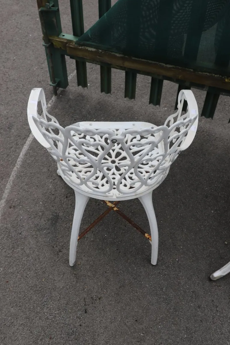 Pamono Victorian Garden Furniture, 1900, Set of 3> Garden Seating