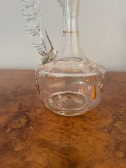 Best Pamono Victorian Glass Ewer, 1880s