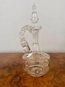 Best Pamono Victorian Glass Ewer, 1880s